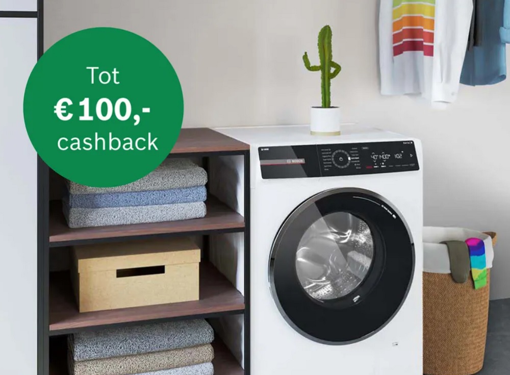 Tot 100 euro cashback